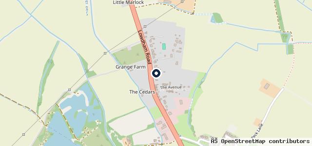 Map showing the location of Lowdham Leisureworld