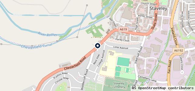 Map showing the location of C P Automotive
