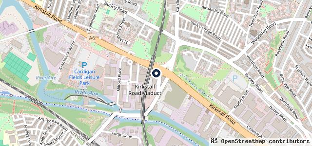 Map showing the location of Leeds Motor Co Ltd MOT and Service Centre