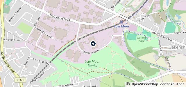 Map showing the location of Shipley Transport Services