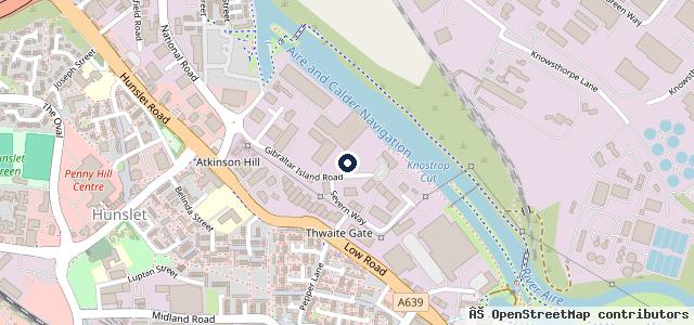 Map showing the location of Cromwell Tools (Leeds)