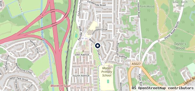 Map showing the location of M D Auto Repairs Ltd