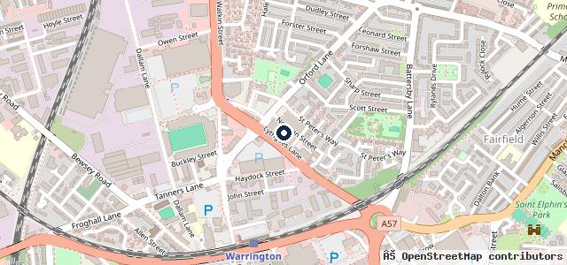 Map showing the location of Central Car Repairs