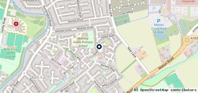 Map showing the location of K &amp; d recovery  07835711751 | York