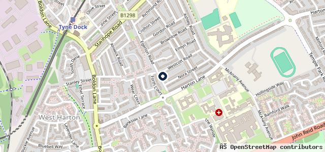 Map showing the location of North East Vehicle Repairs