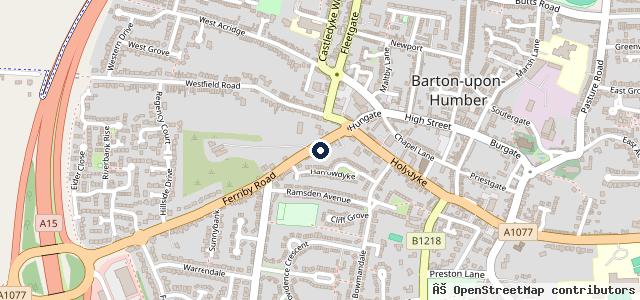 Map showing the location of Barton Tyres