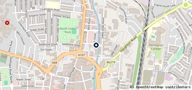 Map showing the location of Garage Services