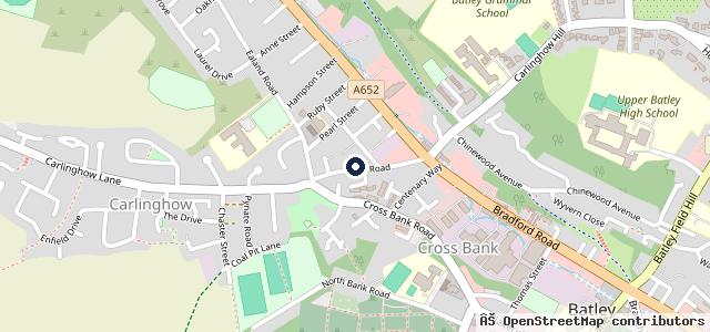 Map showing the location of Carlinghow Motor