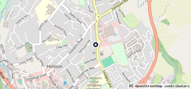 Map showing the location of Ats Euromaster Ltd (helston)