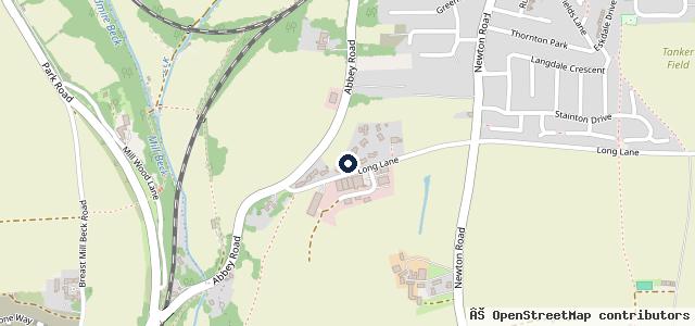 Map showing the location of Long Lane Garage