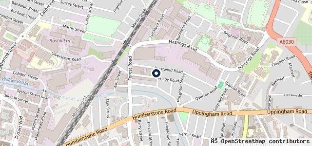 Map showing the location of Leicester Motors Ltd