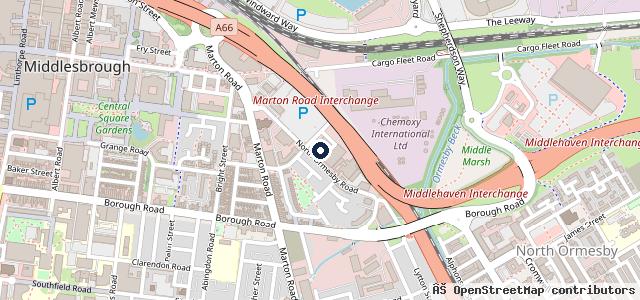 Map showing the location of PMW Motors