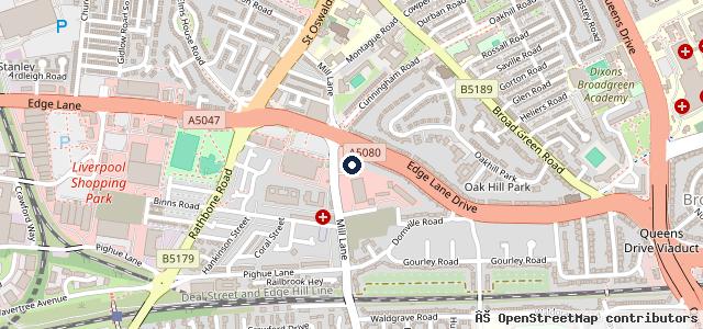 Map showing the location of Stellantis &You Peugeot Liverpool