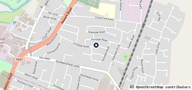 Map showing the location of Leicester Car Recovery