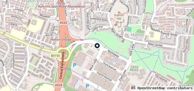 Map showing the location of Halfords Autocentre Runcorn