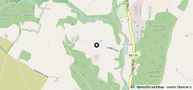 Map showing the location of Ashworth