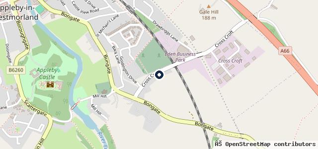 Map showing the location of Courtfield Garage