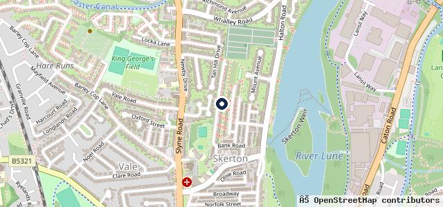 Map showing the location of EK Mobile Mechanic Lancaster