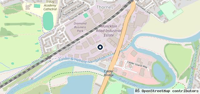 Map showing the location of Albion Court Garage