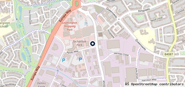 Map showing the location of Listers Leamington