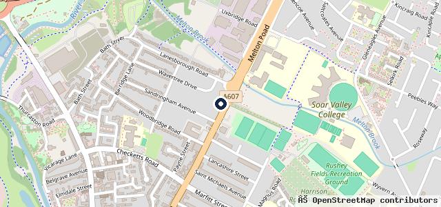 Map showing the location of Melton Auto Centre