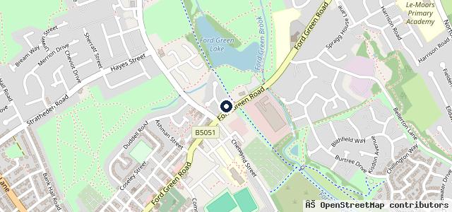 Map showing the location of Greenlight Garage