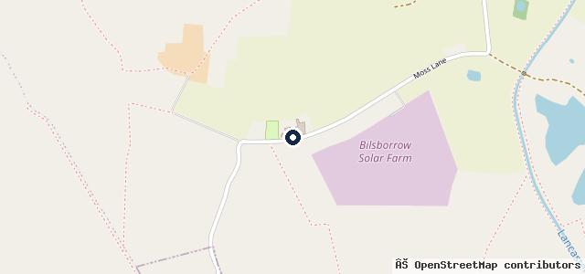 Map showing the location of Moss Lane Garage