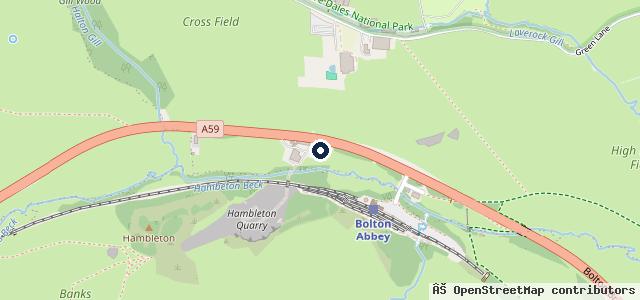 Map showing the location of Greenholme Garage