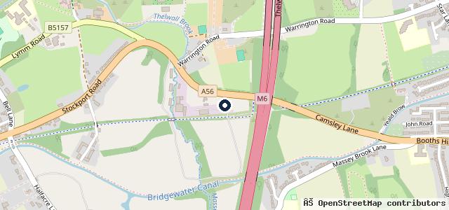 Map showing the location of Vernon Auto Repairs lymm