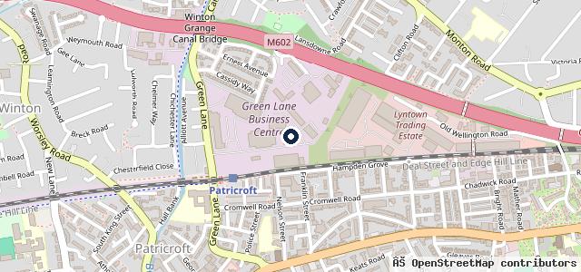 Map showing the location of Lancashire Motor Bodies (Mcr) Ltd