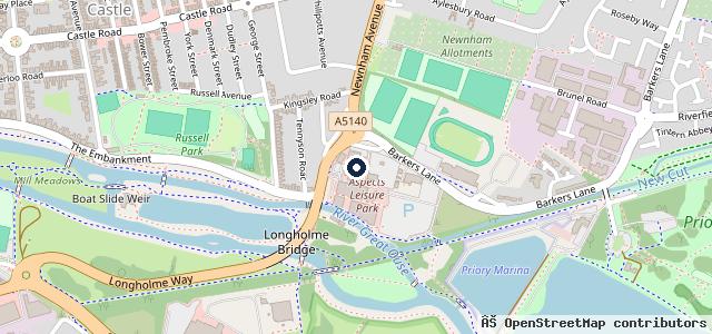 Map showing the location of Evans Halshaw Vauxhall Bedford