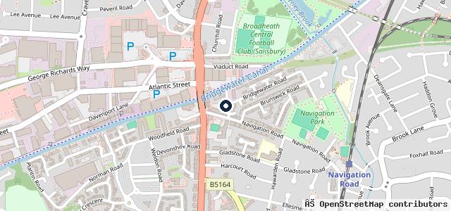 Map showing the location of Manor Garage Services