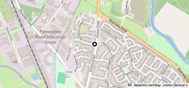 Map showing the location of Kwik Fit
