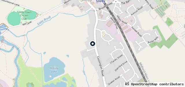 Map showing the location of Ark Motors Sileby