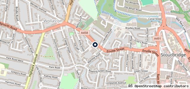 Map showing the location of Prestwood Garage