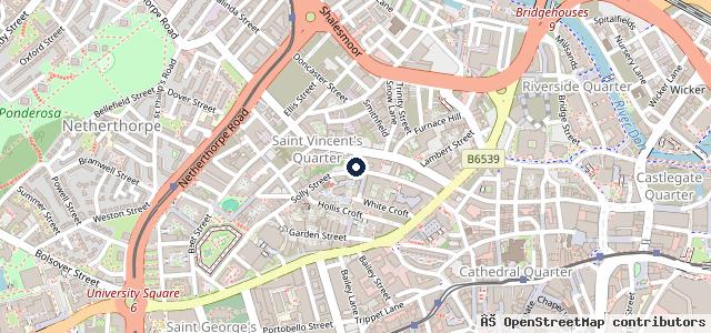 Map showing the location of Ali's Autoforge
