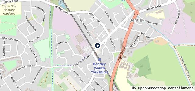 Map showing the location of Belmont Garage
