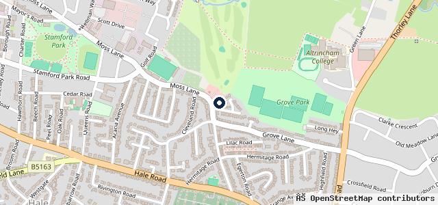 Map showing the location of Altrincham Autotecnic