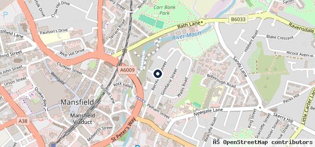 Map showing the location of Robinson's vehicle repairs
