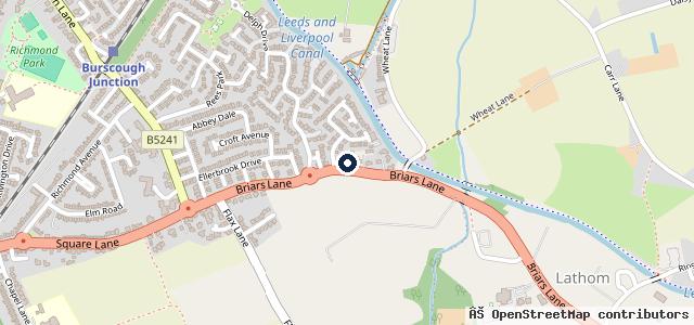 Map showing the location of Lathom Motorcraft