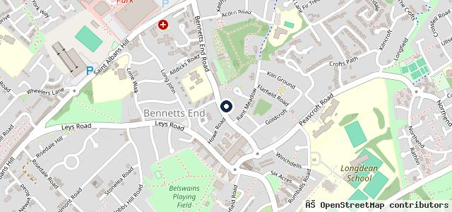 Map showing the location of Motest Hemel Hempstead