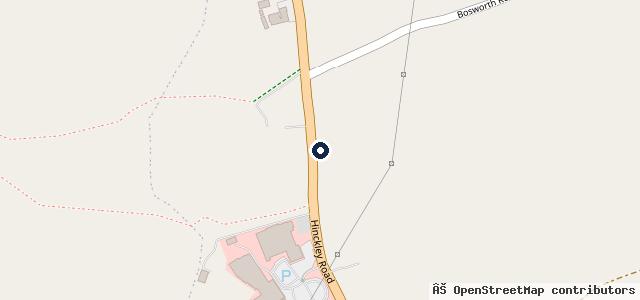 Map showing the location of Eastwoods Service Station