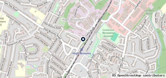 Map showing the location of Tunbridge Wells Mot Limited