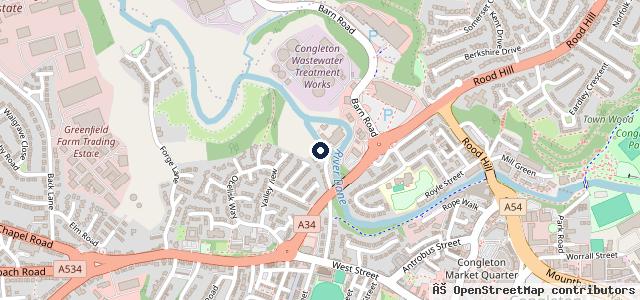 Map showing the location of Booth's Tyre and Auto Services