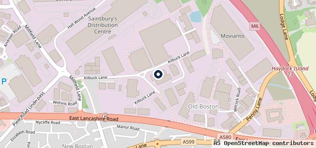 Map showing the location of Car And Commercial Solutions