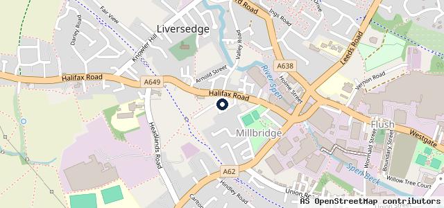 Map showing the location of Ashton Clough Autos