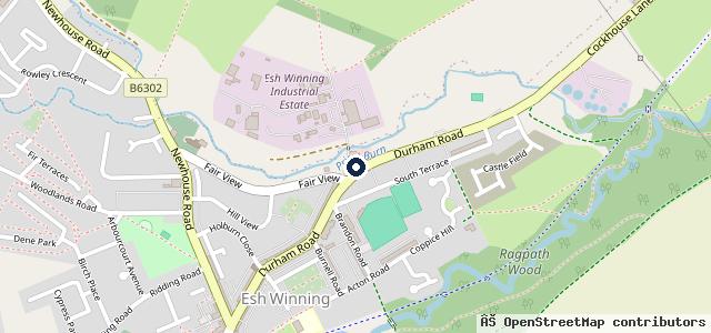 Map showing the location of Rochfords Garages