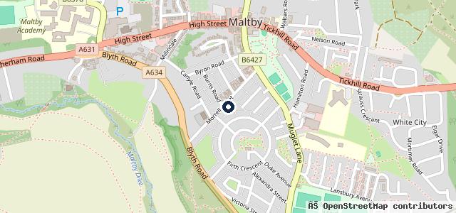 Map showing the location of Maltby Car & Commercial