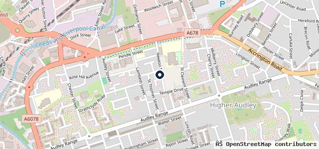 Map showing the location of Temple Drive MOT Centre