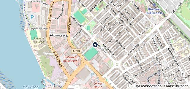 Map showing the location of Tudor Car Services